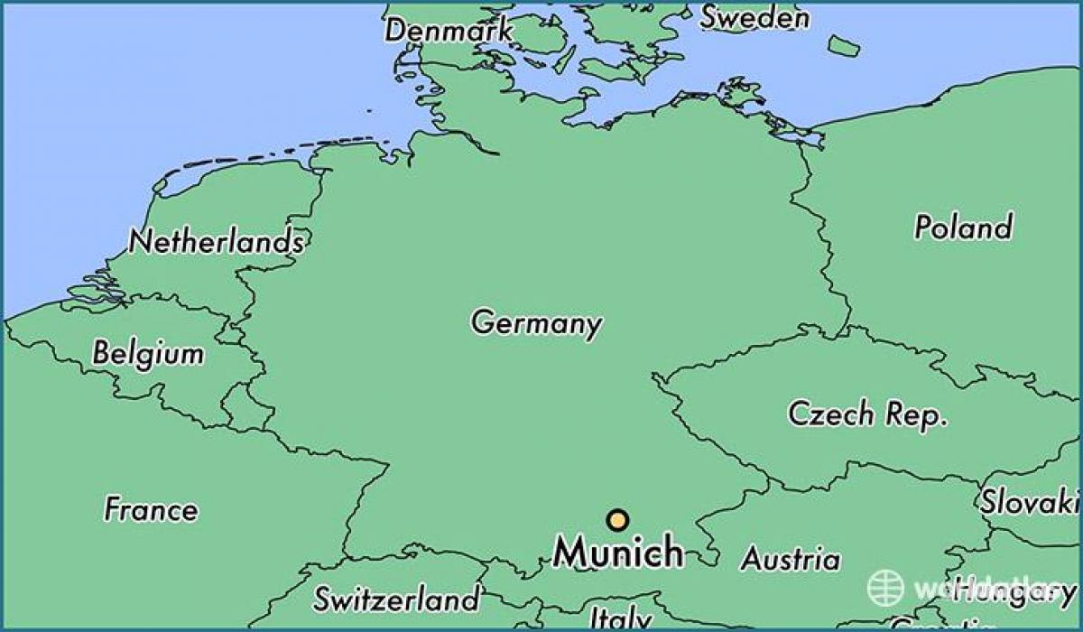 Мюнхен на карте