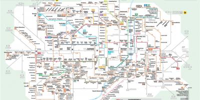 Карта Мюнхена на автобусе
