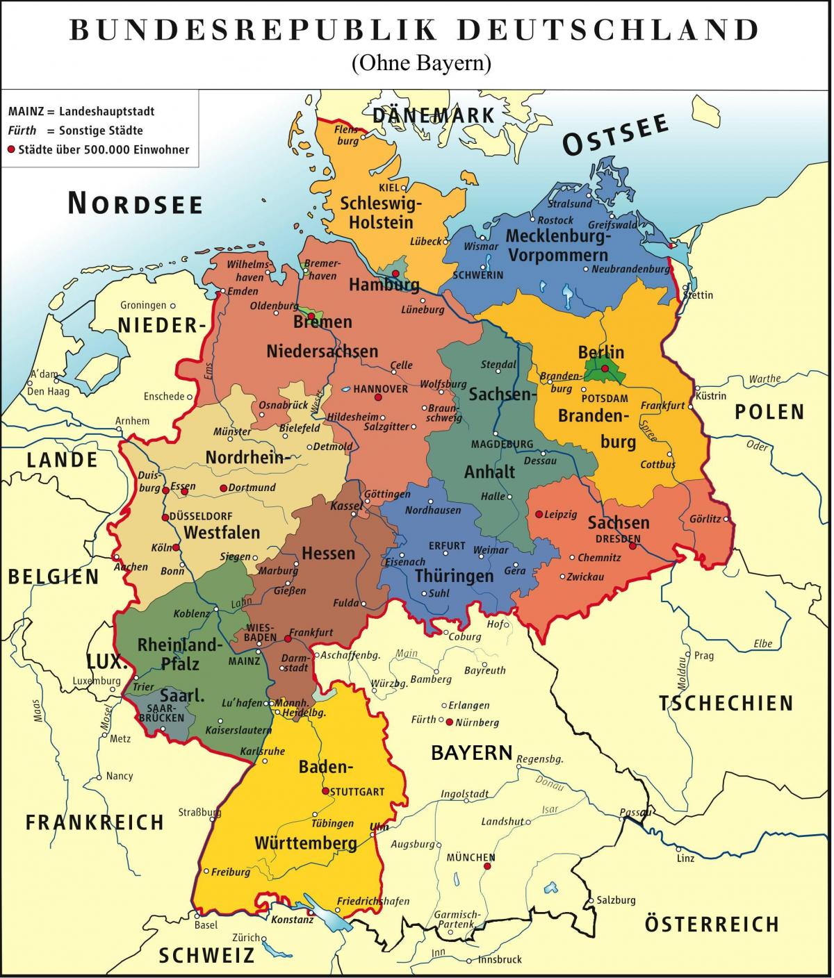 Бавария карте