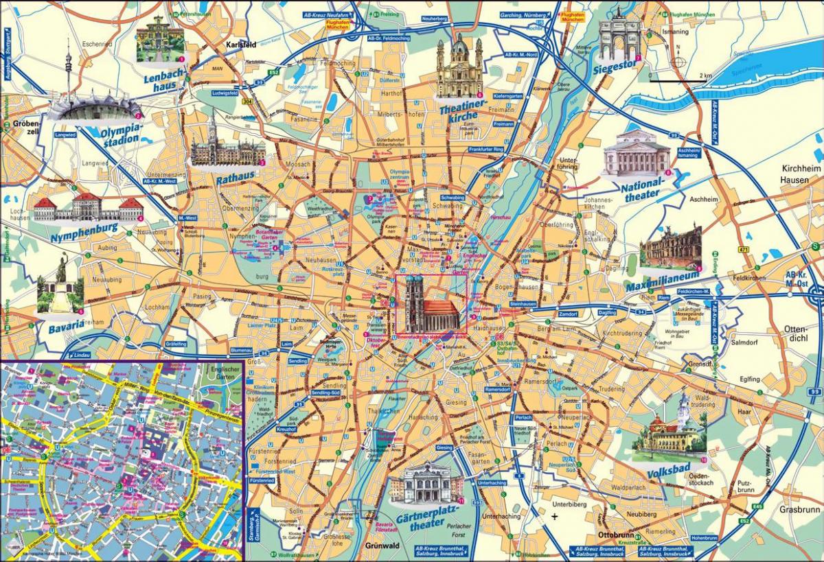 карта Мюнхена