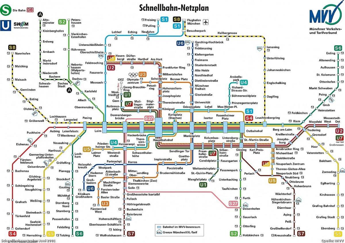 Мюнхен транспортную карту
