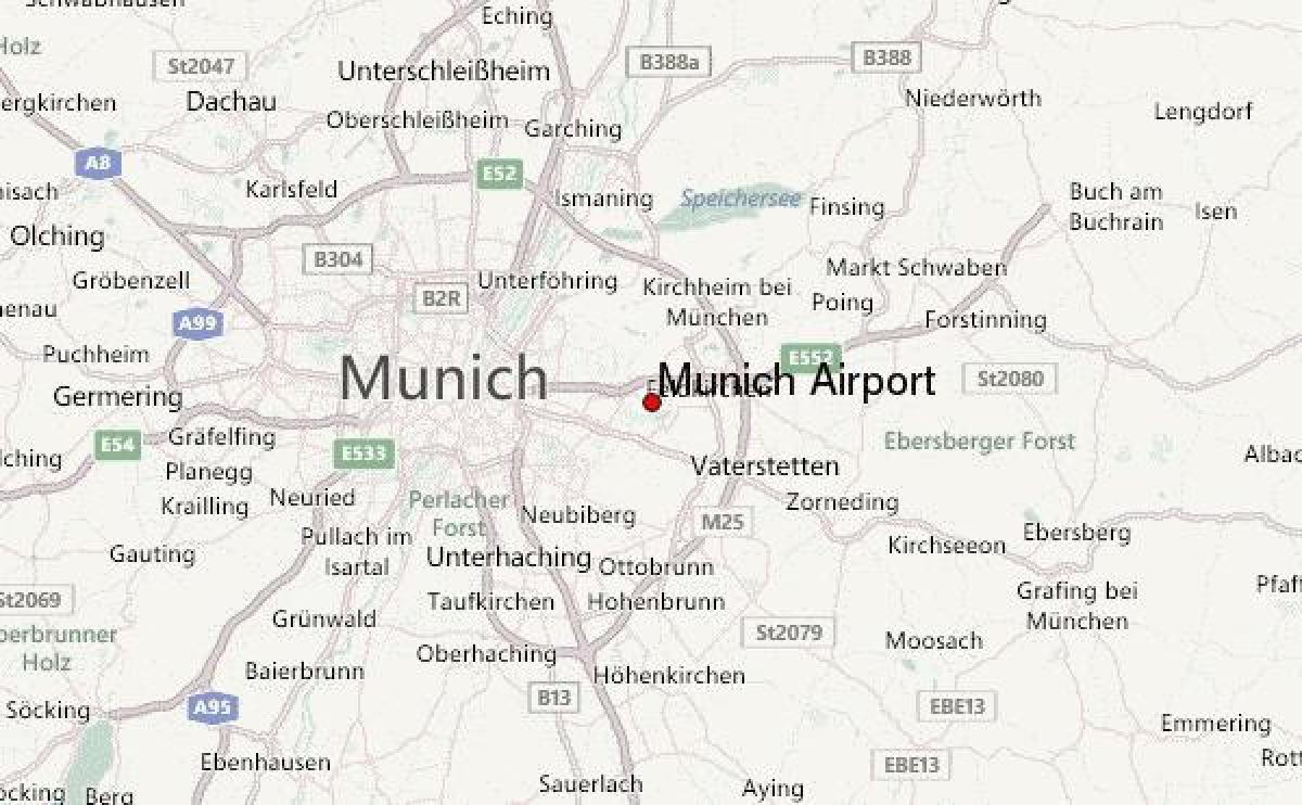 карта Мюнхена и окрестностей