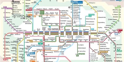 Мюнхен железнодорожный С1 карте