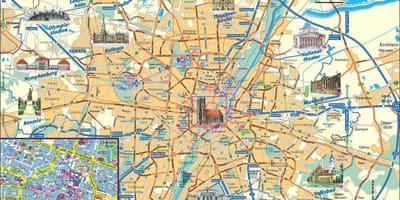 Карта города Мюнхена, Германия