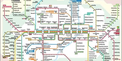Карта метро Мюнхена