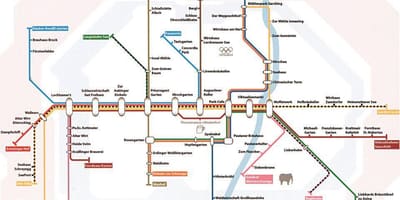 Карта Мюнхена пивной сад