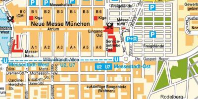 Железнодорожного вокзала Мюнхена Ост карте
