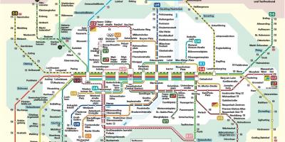 Ж / д вокзал Мюнхена карте