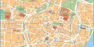 Карта улиц Мюнхена, Германия