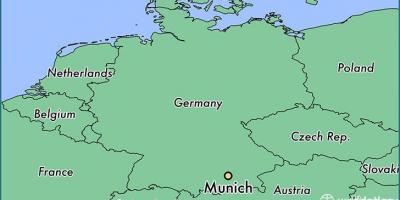Мюнхен на карте мира
