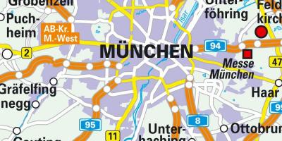 Мюнхен центр города Карта